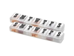 Organizador Semanal De Medicamentos, Planificador Para Separar Pastillas Y Vitaminas Semanalmente.