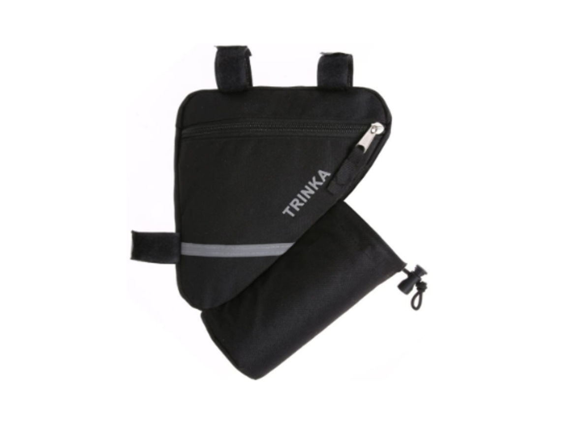 Bicicleta Triángulo Ciclismo Bicicleta Tubo Delantero Marco Bolsa Bolsa con Tira Reflectante Ciclismo Bicicleta Frente con Bolsillo para Botella YEMAESRE