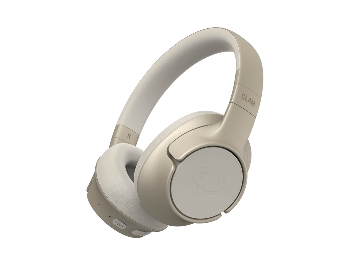 Auriculares Bluetooth FRESH 'N REBEL Clam Fuse (Over Ear - Cancelación de Ruido - Micrófono - Dorado)  