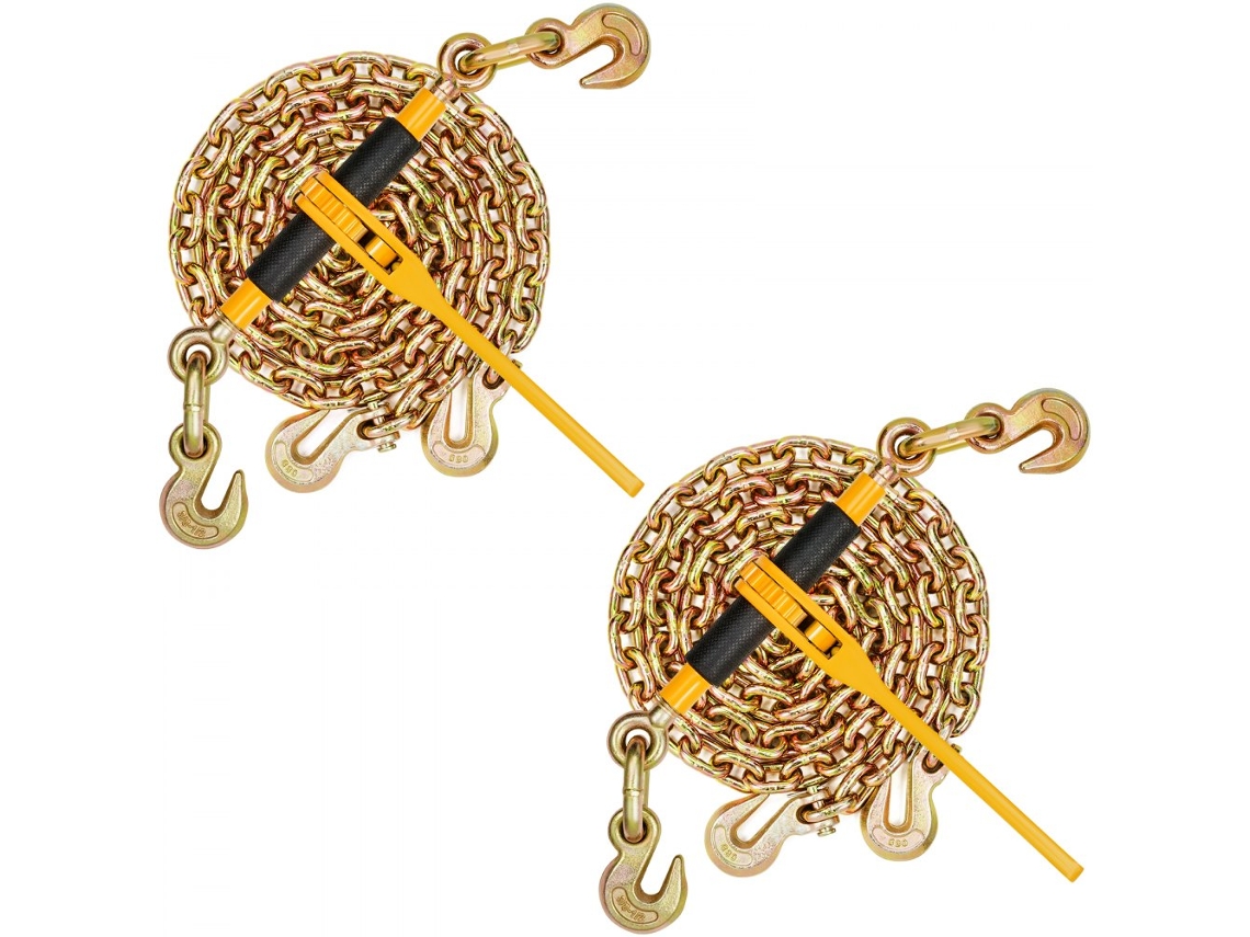 Juego de tensores de cadena G80 ajustables para asegurar cargas de hasta 4172 kg Tekmaquinas