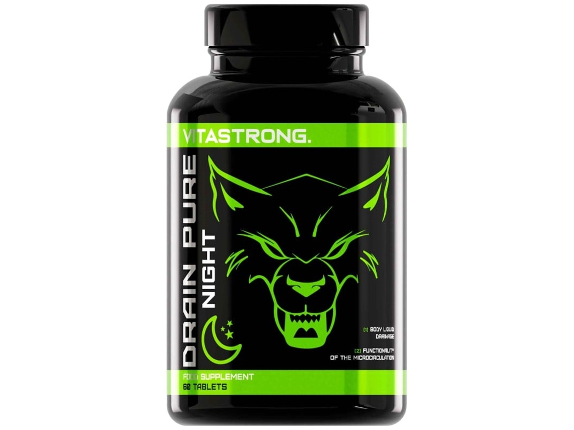 Vitastrong Drainpure Día | Detox Adelgazante Fuerte, Quema Grasa Potente Y Rápido, Drenante | Pastillas Rápidas Y Eficaces Para Pérdida De Peso