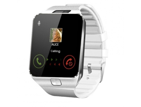 Smartwatch Todo-en-Uno con Soporte Tarjeta TF Compatible Samsung Huawei Xiaomi Teléfono Android Blanco