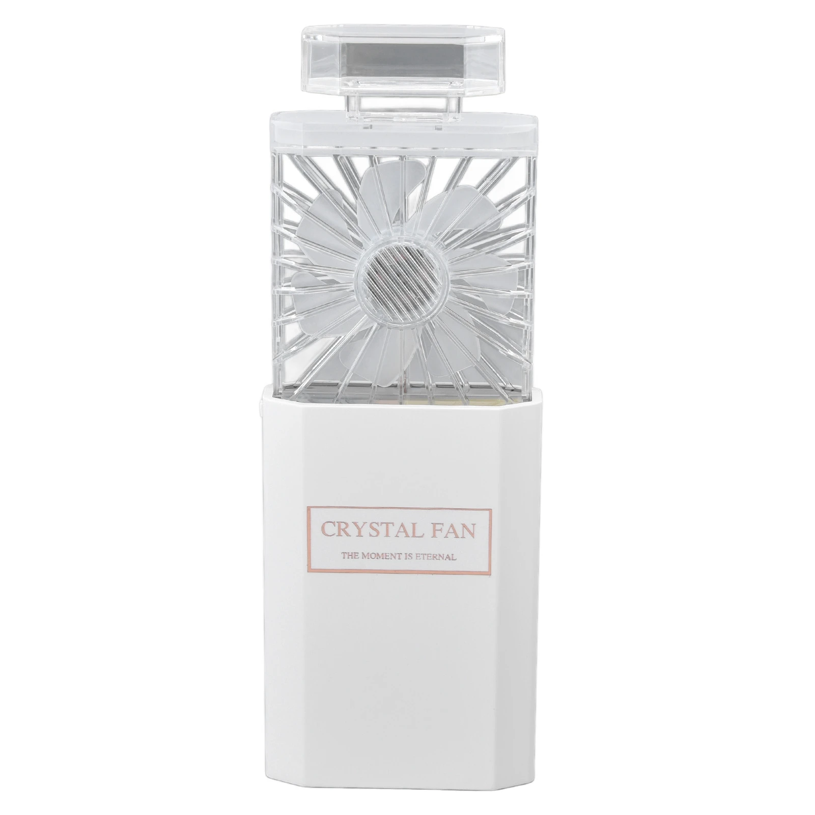 Ventilador De Mano (blanco) Con 3 Velocidades, Recargable Por Usb, Batería De 1200 Mah.