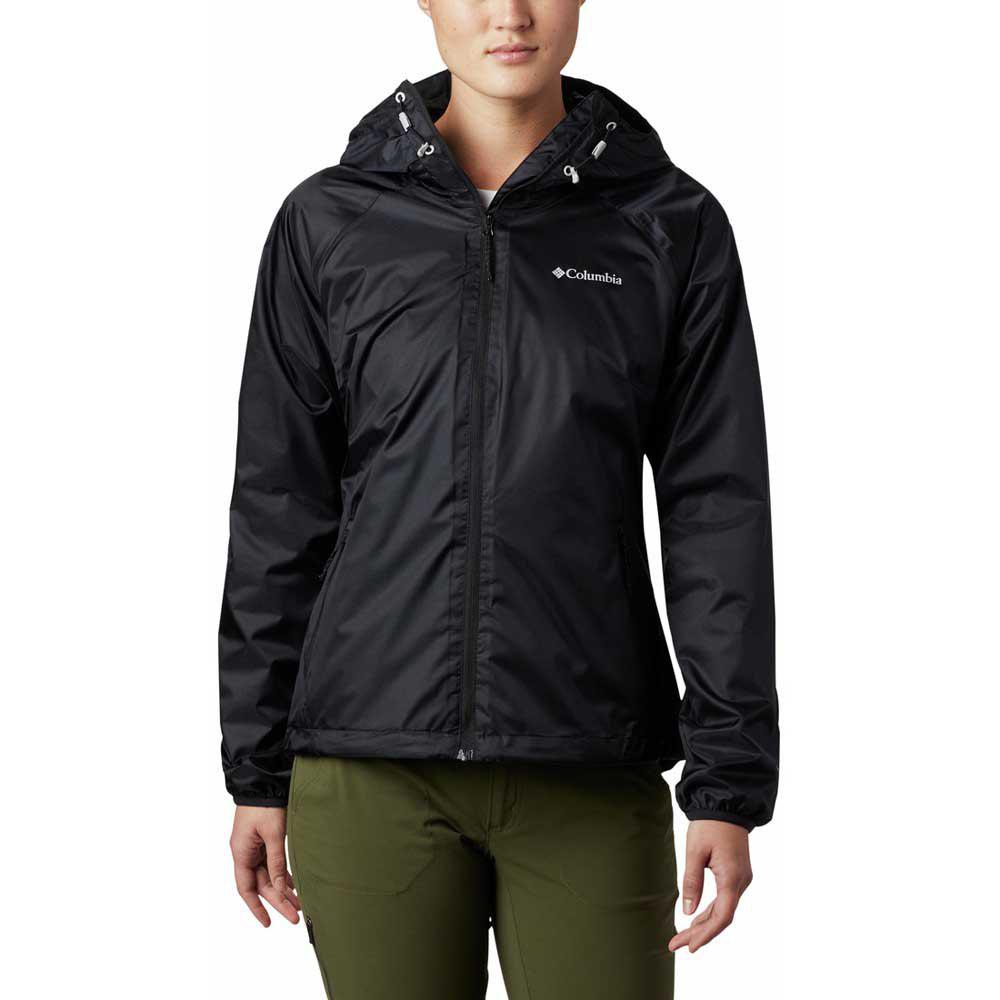 Columbia Ulica Chaqueta impermeable mujeres abrigo para negro montaña