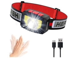 Linterna Frontal Led Usb Recargable, 1000 Lúmenes, Súper Brillante Con Sensor De Movimiento, Ipx5 Para Correr, Acampar Y Hacer Senderismo.