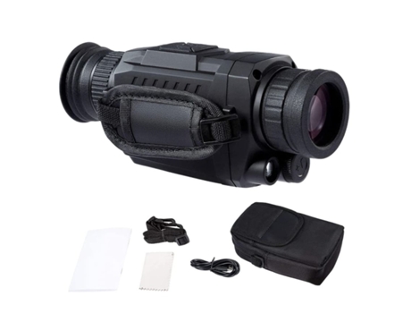 Binoculares HD Binoculares de caza digitales con tarjeta de memoria para grabar imágenes y videos de día o de noche Negro-Negro YIZHOOD