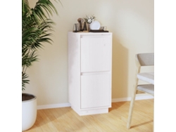 Aparador De Madera Maciza De Pino Blanco 31,5x34x75 Cm