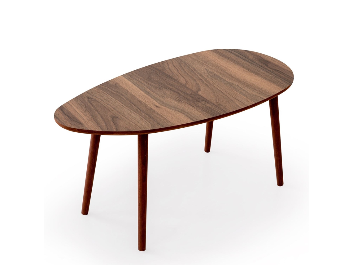 Mesa de centro de madera "Nora" 100 x 50 x 45 cm - Nogal