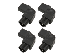 Adaptador De Energia Iec320 C6 Para C13 90 Graus 2.5a-10a 250v Para Ups Computador 4pcs