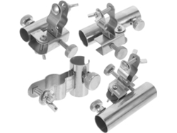 Soporte Para Cañas De Pescar De Acero Inoxidable De 4 Piezas Con Soporte Para Cebo, Clip Y Parasol.