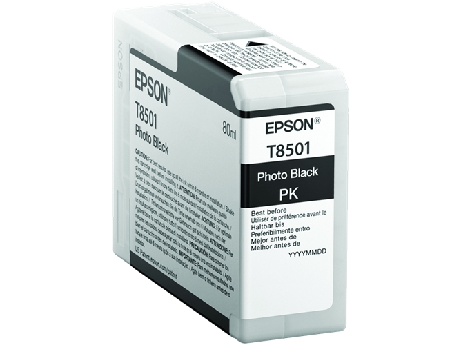 Cartucho de tinta original EPSON, T8501, Orca 80 ml , Negro, C13T850100, T8501