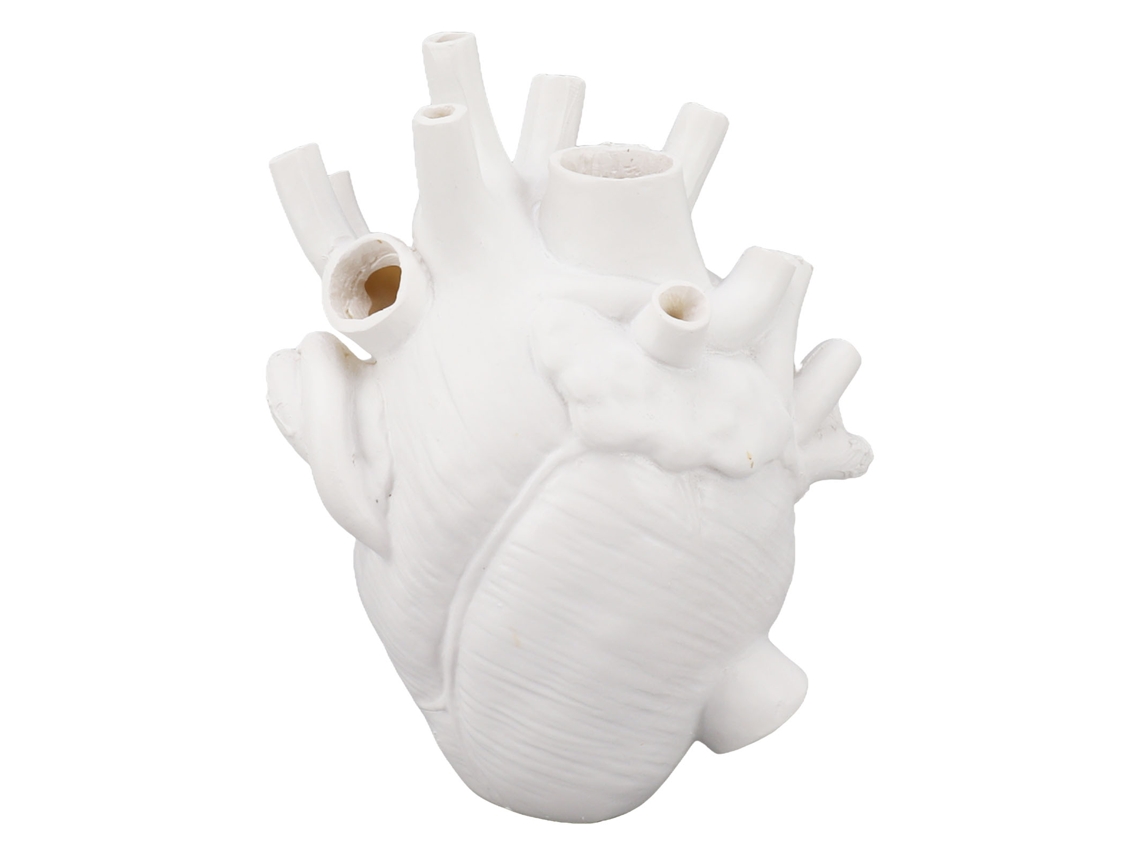 2026-vaso De Corazón Moderno Decorativo De Resina, Maceta Exquisita Para Hogar, Oficina, Dormitorio, Boda, Blanco
