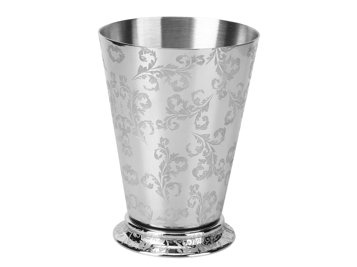 Vaso de acero inoxidable con diseño de hojas de árbol, 400 ml, para el hogar, fiestas y bares