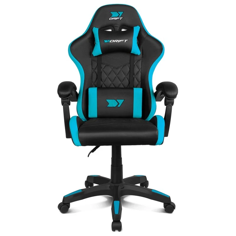 Silla Gaming DRIFT Dr35Bl Pc Asiento Acolchado Negro Azul