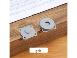 (gris) 10 Juegos De Hebillas Magnéticas De Metal De Ciruela De Costura Para Carteras, Bolsos, Accesorios De Bricolaje De Ropa