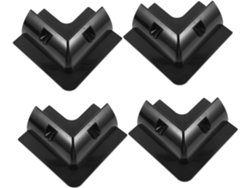 Kit De Montaje De Paneles Solares De Plástico De 4 Piezas Con Soportes Para Vehículos Recreativos Y