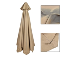 Lona de repuesto impermeable para sombrilla de exterior, con protección UV, 3 metros (9,8 pies), 8/6 varillas, 300 cm x 6 mm, color naranja.