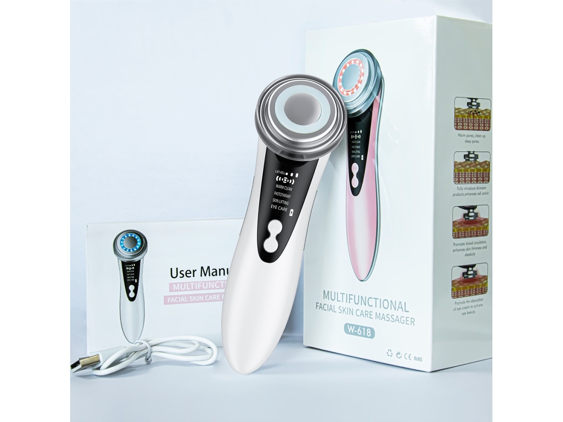Aparato de Belleza ECELEN W-618D Dispositivo Eléctrico de Masaje Facial para Reafirmar y Tonificar