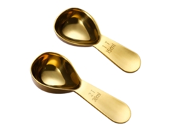 Cuchara Medidora de Café (2 Piezas), Acero Inoxidable, Espesor 15ml y 30ml NEVEANCE