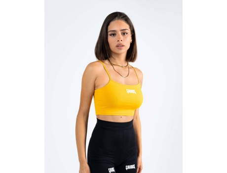 Top Básico SAVAGE Iconic Poliamida Mujer (XS - Amarillo)