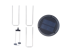 Agitador De Agua Solar 5v 0.5w Con Panel Solar Y Soporte Para Bebederos De Aves Y Jardines Silencioso
