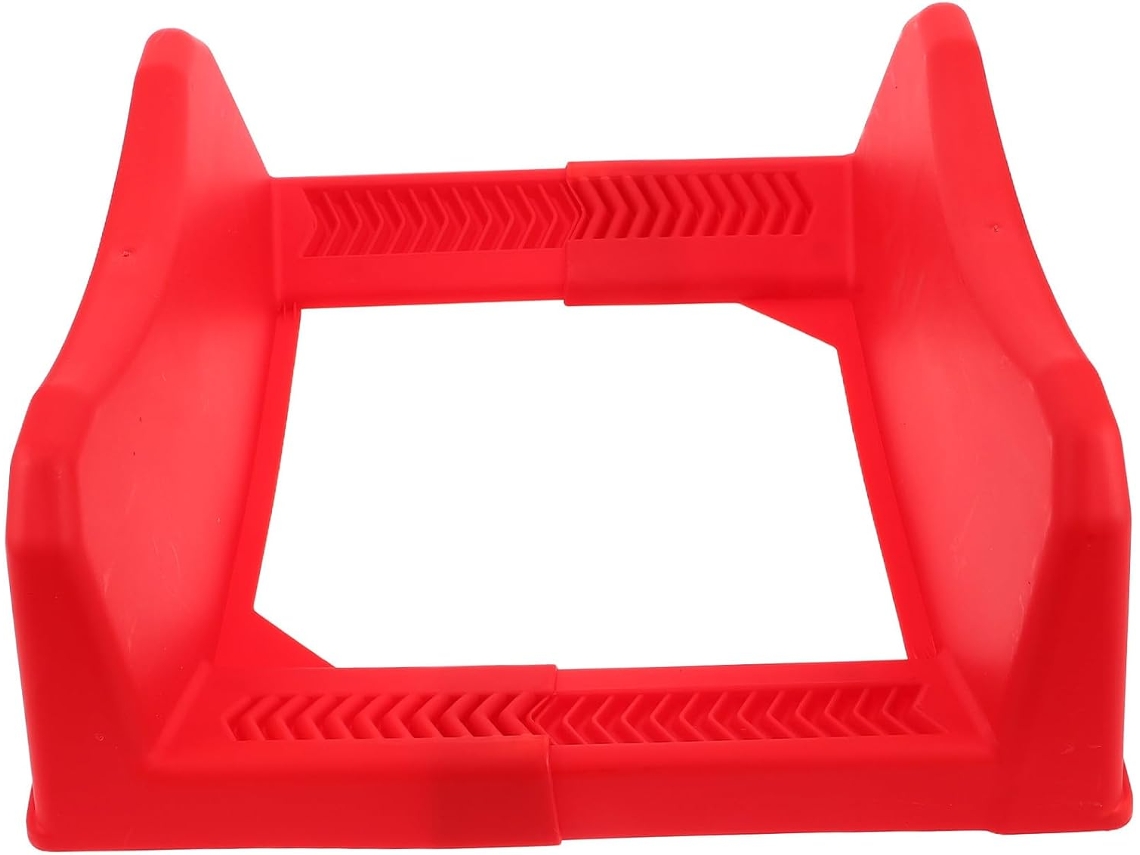 Soporte Ajustable Exhibición Neumáticos Rojos Garaje Estante Guardar Llantas Coche Resistente Accesorios