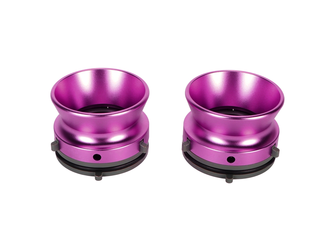 2 Adaptadores De Eje Nab De 1/4" (10 Pulgadas) Para Grabadoras De Carrete A Carrete Studer Revox B67 Akai Teac De Aluminio Morado