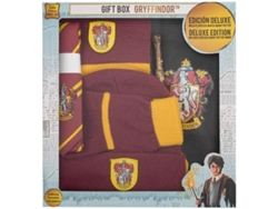 Caja Regalo CINEREPLICAS Harry Potter Capa Gryffindorm con Corbata, Gorro, Guantes, Bufanda y Varita
