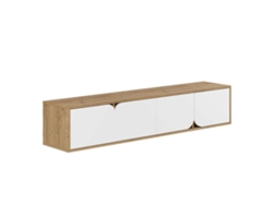 Mueble de TV VENPRODIN Spark (180 cm - Roble - Blanco)
