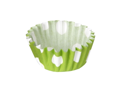 Moldes para Magdalenas Algon Verde Lunares Desechables 2,5 x 1,75 cm 150 Unidades