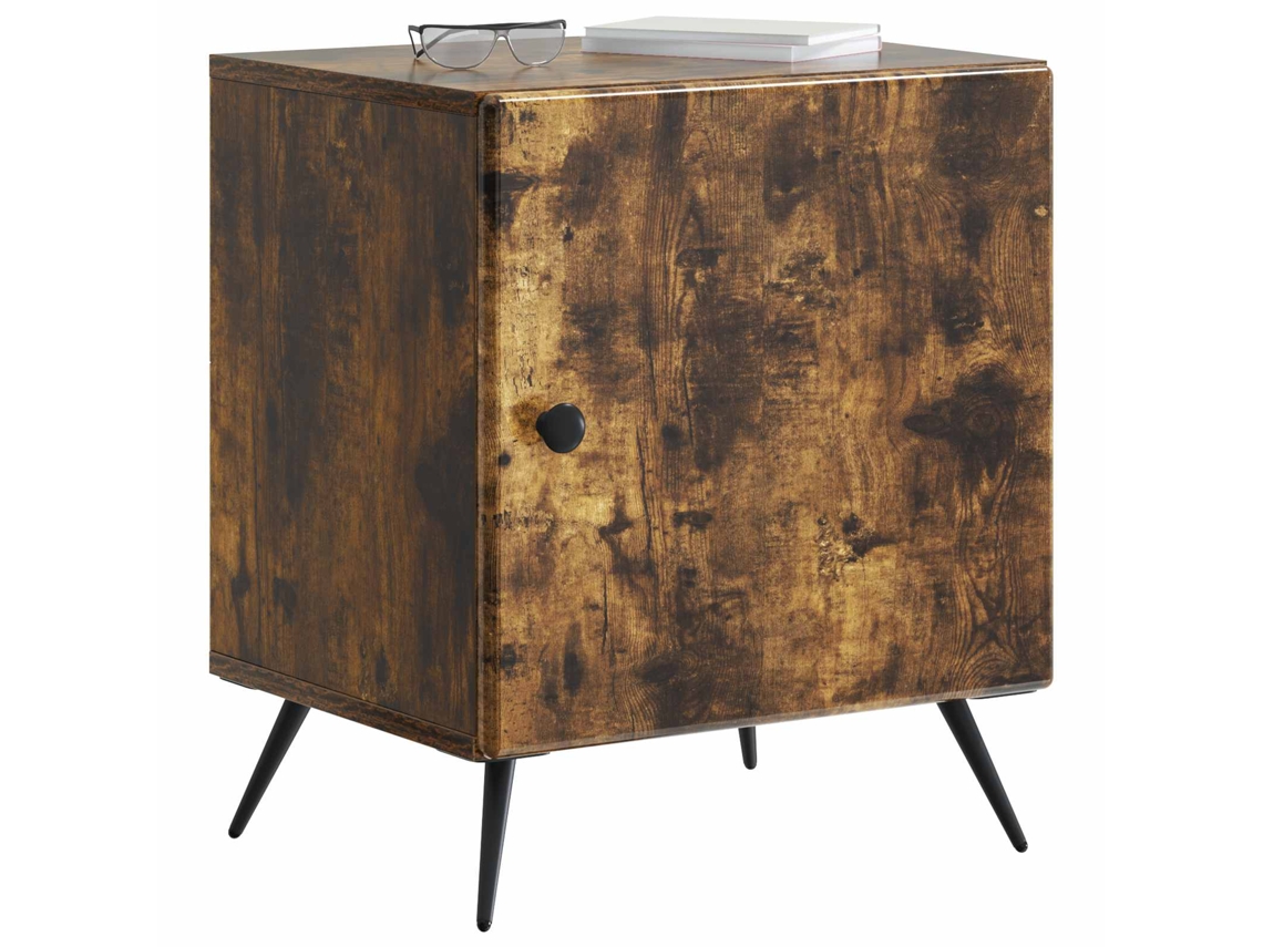 Maison Exclusive - Armario De Noche 2 Pcs Roble Ahumado 43 X 34,5 X 50 Cm