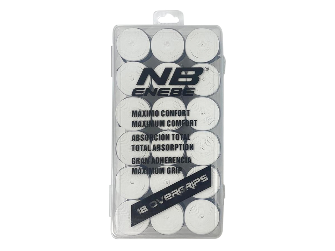 18 Overgrips Caja Blanca Lisa Enebe
