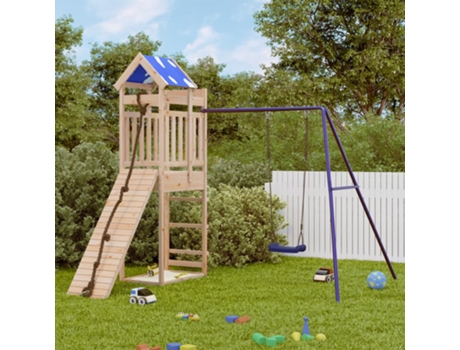 Parque infantil de exterior de VIDAXL madera maciza de pino