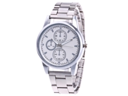 Reloj De Cuarzo Elegante Unisex Casual Moda Regalo Pulsera (plateado)