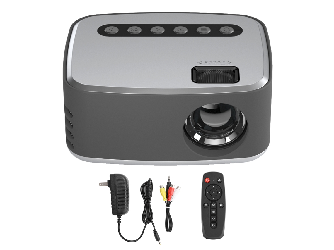 Mini Proyector De Vídeo Portátil Hd 1080p Para Cine En Casa Con Luz Led, Enchufe Estadounidense, 100-240 V.