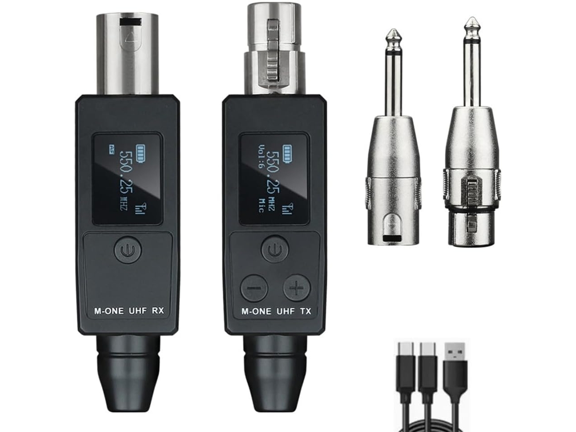 Convertidor Transmisor-receptor De Micrófono Inalámbrico Uhf Para Adaptador De Guitarra Dinámica