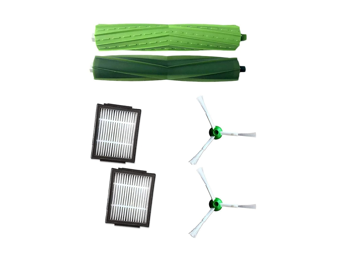 Filtros de barrido, cepillo lateral y rodillo compatibles con Irobot Roomba i7, e5 y e6.