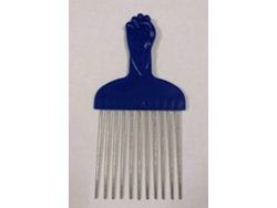 Peine afro de acero inoxidable, peine para el cabello, estilista