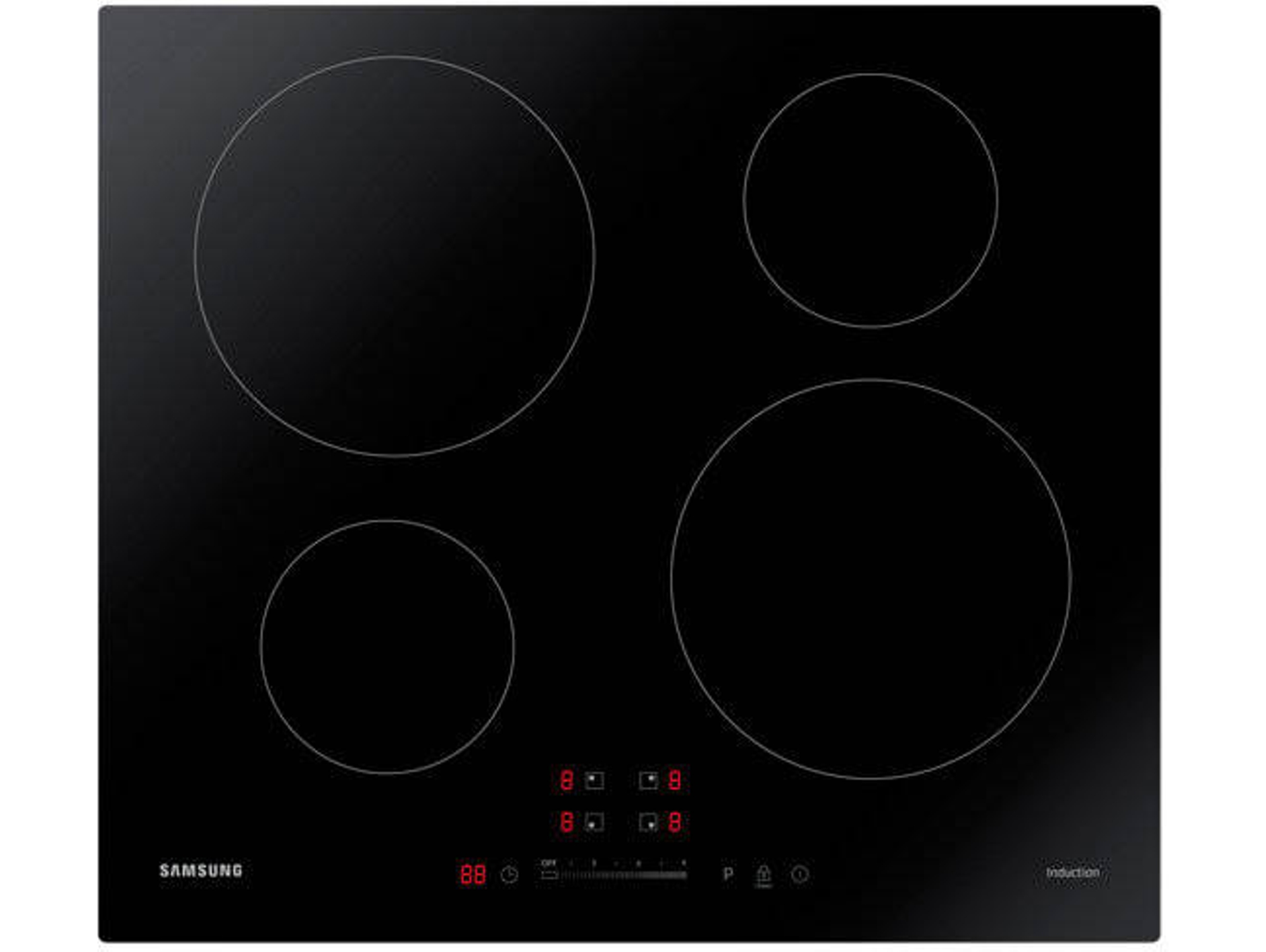 Placa de Inducción SAMSUNG NZ64M3707AK (Eléctrica - 59 cm - Negro)