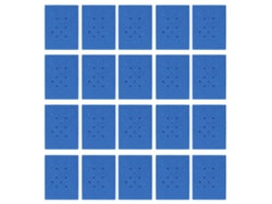 Porta Tubos De Espuma Rectangular Flotante De Alta Densidad Para Laboratorio Azul Oscuro 18 Huecos 20 Unidades (0.2ml 0.5ml 1.5ml 10ml)