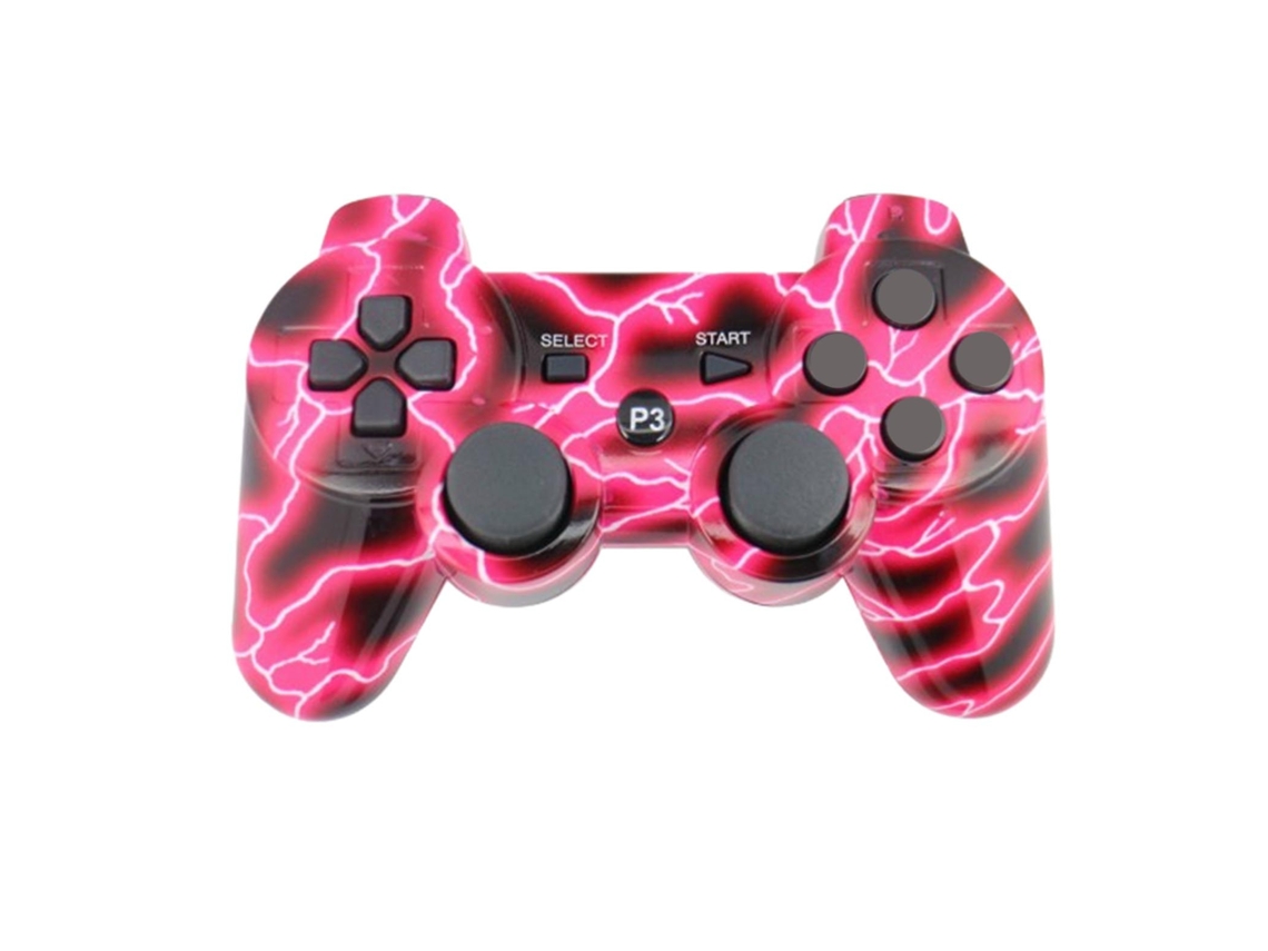 Controlador Inalámbrico Para Juegos Ps3 Mando Bluetooth 6 Ejes Vibración Rojo