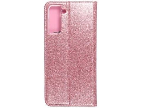 Carcasa Samsung Galaxy S21 Plus LMOBILE Shining Rosa Dorado