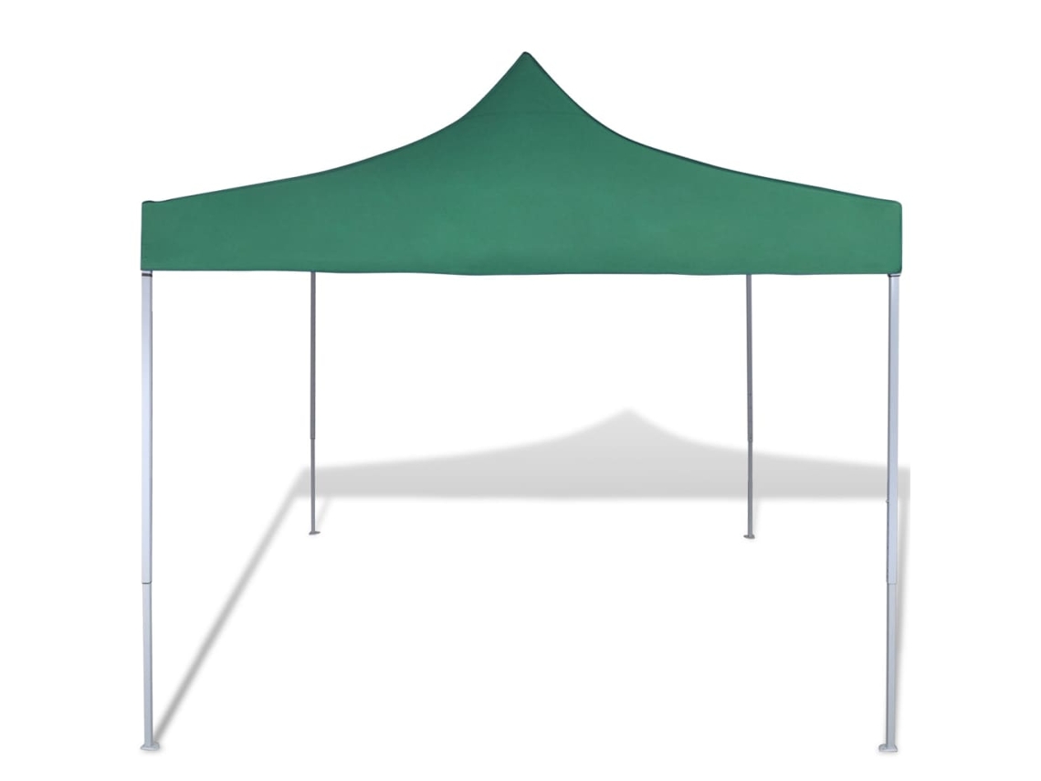 Tienda de campaña plegable de 3 x 3 m, color verde.