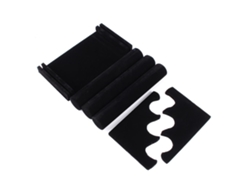 Organizador De Terciopelo Negro Para Pulseras, Collares, Relojes Y Joyas.