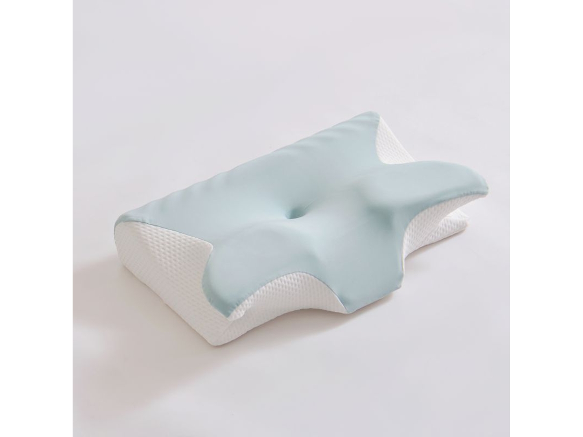 Almohada Para El Cuello Ergonómica De Espuma Viscoelástica De Seda Helada (verde) Cuich
