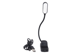 Pequeña Y Ligera Lámpara De Lectura Con Clip, Con 4 Modos De Luz Y Silicona Ajustable Para Estudiar.