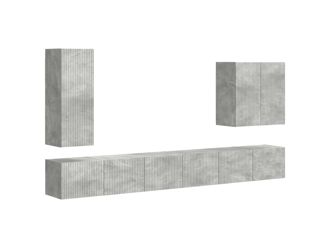 Montado en la pared 6 piezas Gris MAISON EXCLUSIVE