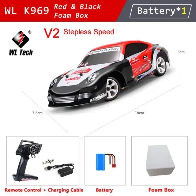 Mini Coche De Carreras Todoterreno De Alta Velocidad Con Control Remoto, Escala 1:28, 4x4, 2,4 Ghz, Fundido A Presión