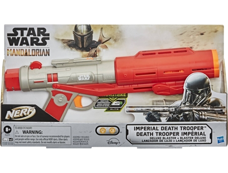 Lanzador NERF Star Wars The Mandalorian Imperial Death Trooper Blaster (Edad Mínima: 8 años)