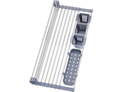 Escurridor De Platos Enrollable Y Extensible, Secador De Platos Para Colocar Sobre El Fregadero De La Cocina.
